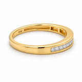 Yellow Gold Channel Set Diamond Band