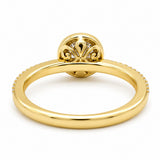 14K Diamond Halo Engagement Ring