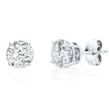 4 Prong Stud Diamond Earrings .50 CTW