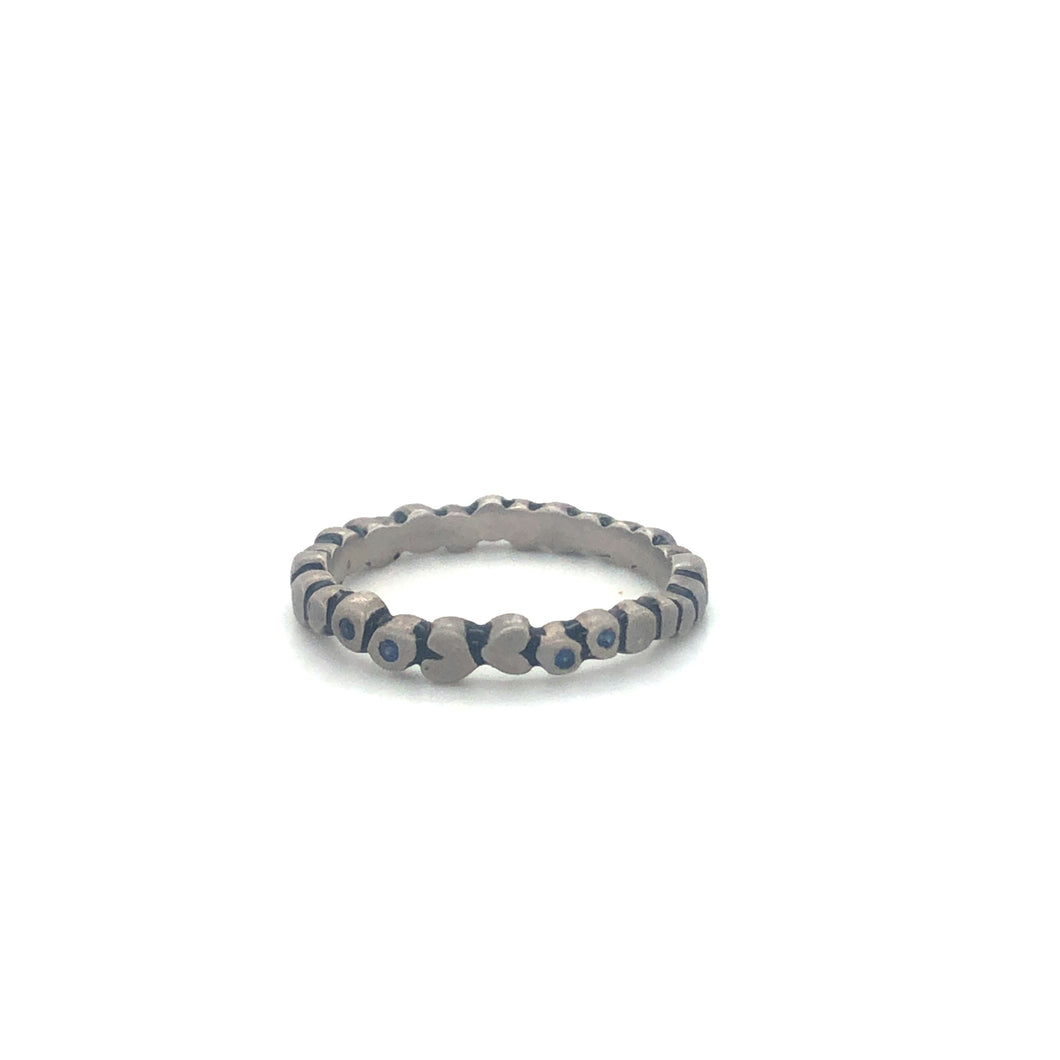 Boulder Mountain Stackable Band w/ Sapphires