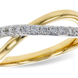 Diamond Bypass Ring