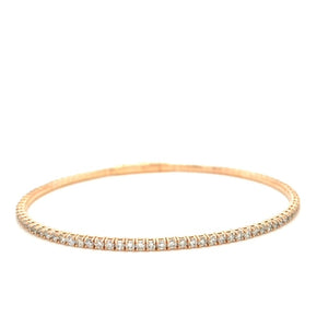 Rose Gold Diamond Flex Bracelet