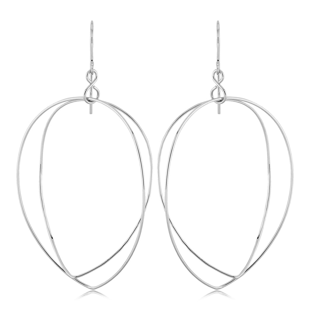 Double Tear Drop Earrings