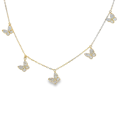 Diamond Butterfly Necklace
