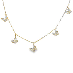 Diamond Butterfly Necklace