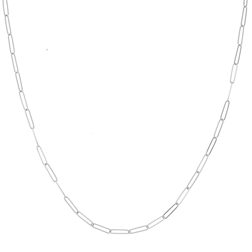 14KW Thin Long Paperclip Chain