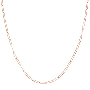14KR Thin Paperclip Chain