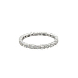 18K Baguette & Round Diamond Ring