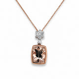 Morganite & Diamond Necklace