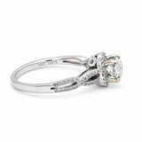 Round Halo Diamond Ring