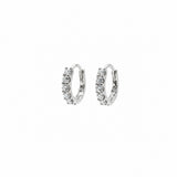 Small Diamond Hoop Earrings