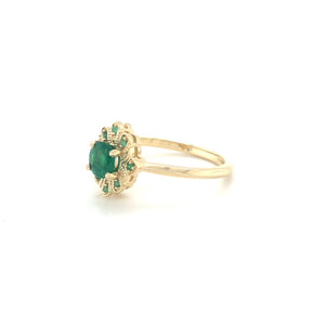 14KY Ethereal Emerald Ring