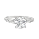 Round Lab Grown Engagement Ring