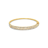 Gold Tone Crystal Wrap Bracelet