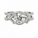 Round Lab Grown Engagement Ring