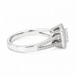 Princess Cut Diamond Halo Ring