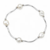 Station bracelet With Silver Bar