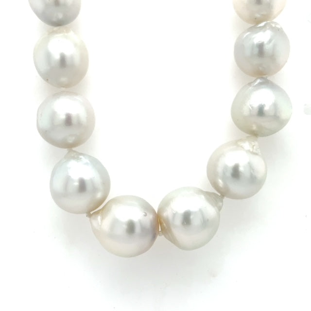 White Baroque Pearl Necklace