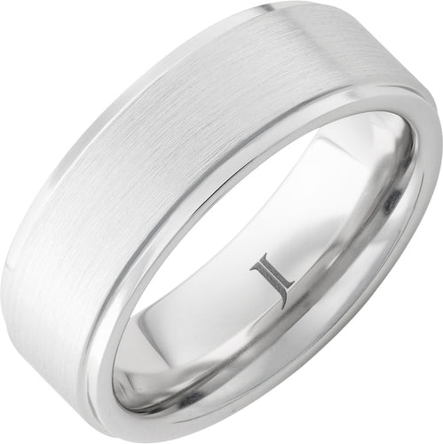 Serinium Flat Groove Satin Finish Ring