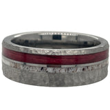 8MM Tungsten Carbide && Antler Cab Moon Ring