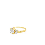 18 Karat Yellow Gold Lab-Grown Diamond & Natural Marquise Diamond Ring