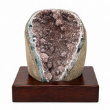 Smokey Amethyst On Wood Stand