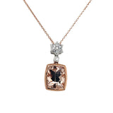 Morganite & Diamond Necklace