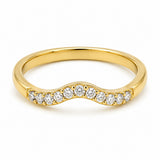 Contoured Diamond Band