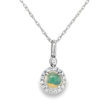 Opal & Diamond Pendant