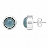 Powder Chalcedony Stud Earrings
