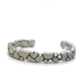 14KW Boulder Cuff w/ 10 Diamonds