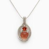 Sunstone Wire-Wrapped Pendant