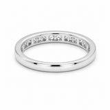 White Gold Channel-Set Diamond Band