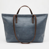 Blue Leather Purse w/ Tassles