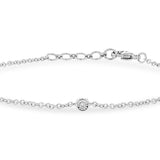 14KW Diamond Station Bracelet
