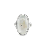 Sterling Silver Moonstone Oval Ring