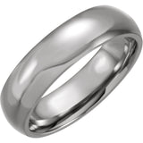 Men's Polished Titanium Band