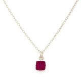 Pink Druzy Necklace