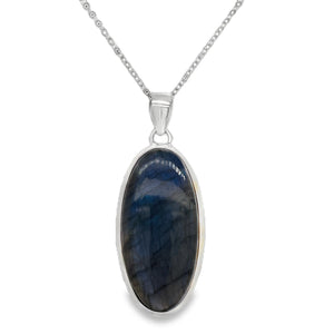 Oval Labradorite Pendant