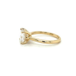 14KY Princess Cut Diamond Engagement Ring