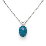 Sterling Silver 6 Carat Idaho Opal Pendant