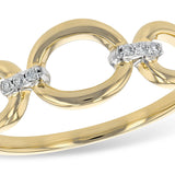 14K Open Link Diamond Ring