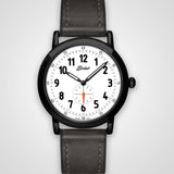 Black & White Stainless Steel Watch