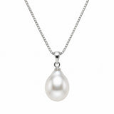 Silver Freshwater Pearl Pendant Necklace