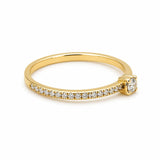 14 Karat Round Diamond Ring