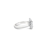 14KW Sunburst Crown Diamond Ring