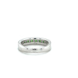 14KW Diamond & Green Garnet Ring