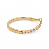 Contoured Diamond Band