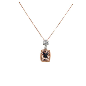 Morganite & Diamond Necklace