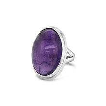 SS Large Oval Amethyst Ring